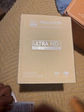 Ultra HD Projector Box in Beige